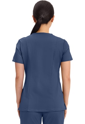 Polera Clínica Mujer Cherokee Workwear Revolution WW610 Azul Marino NAV