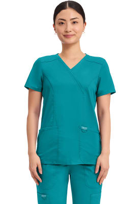 Polera Clínica Mujer Cherokee Workwear Revolution WW610 Verde TLB