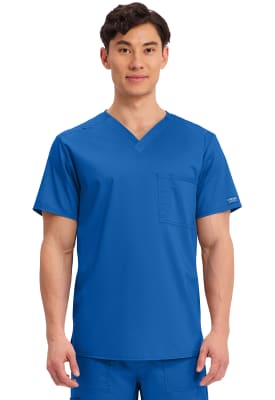 Polera Clínica Hombre Cherokee Workwear Revolution WW625 Azul Rey ROY