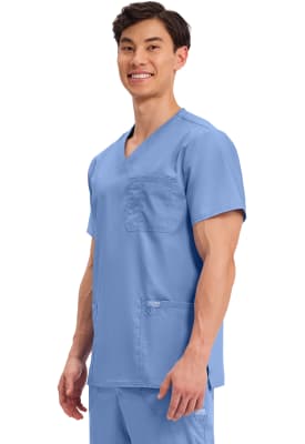 Polera Clínica Hombre Cherokee Workwear Revolution WW670 Celeste CIE