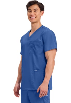 Polera Clínica Hombre Cherokee Workwear Revolution WW670 Azul Rey GA