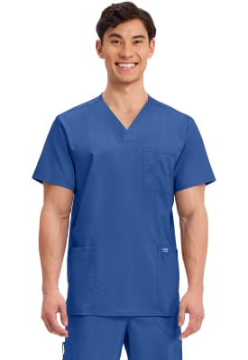 Polera Clínica Hombre Cherokee Workwear Revolution WW670 Azul Rey GA