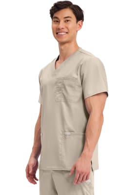 Polera Clínica Hombre Cherokee Workwear Revolution WW670 Beige KAK