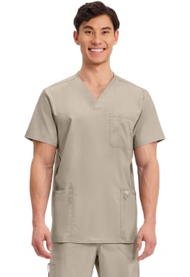 Polera Clínica Hombre Cherokee Workwear Revolution WW670 Beige KAK