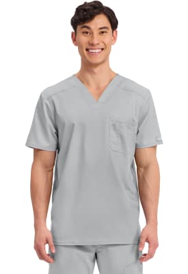 Polera Clínica Hombre Cherokee Workwear Revolution WW690 Gris GRY