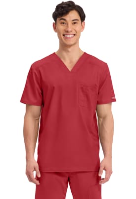 Polera Clínica Hombre Cherokee Workwear Revolution WW690 Rojo RED