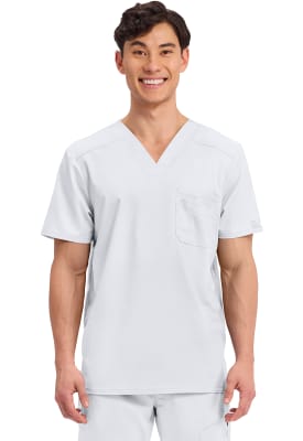 Polera Clínica Hombre Cherokee Workwear Revolution WW690 Blanco WHT