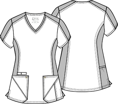 Polera Clínica Mujer Cherokee Iflex CK711 Azul Marino NAV