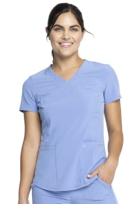 Polera Clínica Mujer Cherokee Allura CKA688 Celeste CIE