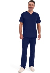 Polera Clínica Hombre Healing Hands HH Works 2590 Azul Marino NAVY