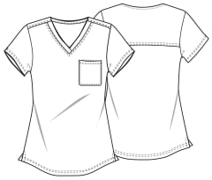 Polera Mujer Cherokee CK664 Fows