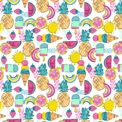 Polera Clínica Mujer Cherokee Prints CK664 STVB Sandias Rosadas