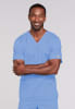 Polera Clínica Hombre Cherokee Workwear Core Stretch 4725 Celeste CIEW1