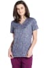 Polera Clínica Mujer Cherokee Prints CK671 SFPY Pasley Gris1