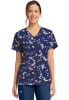 Polera Clínica Mujer Cherokee Prints CK856 BMBE Abejas Azul Marino1