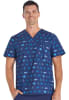 Polera Clínica Hombre Cherokee Prints CK692 GNFS Marinero Azul1