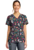 Polera Clínica Mujer Cherokee Prints CK856 GGWI Sushi Gris1