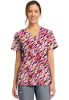 Polera Clínica Mujer Cherokee Prints CK856 WCMK Acuarela Rosado1