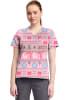 Polera Clínica Mujer Cherokee Prints CK857 FSFI Navidad Rosado1