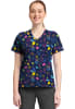 Polera Clínica Mujer Cherokee Prints CK857 TUFU Limones Azul1