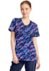 Polera Clínica Mujer Infinity CK609 STMB Mármol Azul1