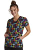 Polera Clínica Mujer Infinity CK608 LVMD Corazones Negro1