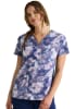 Polera Clínica Mujer Healing Hands Purple Label HH905 FSLD Lunares Azul Marino1