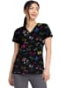 Polera Clínica Mujer Med Couture MC8564 BWMA Lazos Negro1