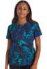Polera Clínica Mujer Inspira IP723 MERB Mármol Azul Rey1