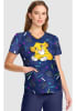 Polera Clínica Mujer Tooniforms TF737 LKHF Simba Azul2