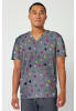 Polera Clínica Hombre Tooniforms TF788 MKXB Mickey Gris1
