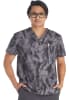 Polera Clínica Hombre Dickies Prints DK725 TLTY Mármol Gris1