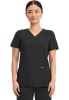 Polera Clínica Mujer Cherokee Workwear Revolution WW610 Negro BLK1