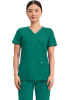 Polera Clínica Mujer Cherokee Workwear Revolution WW610 Verde HUN1