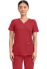 Polera Clínica Mujer Cherokee Workwear Revolution WW610 Rojo RED1