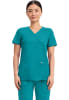 Polera Clínica Mujer Cherokee Workwear Revolution WW610 Verde TLB1