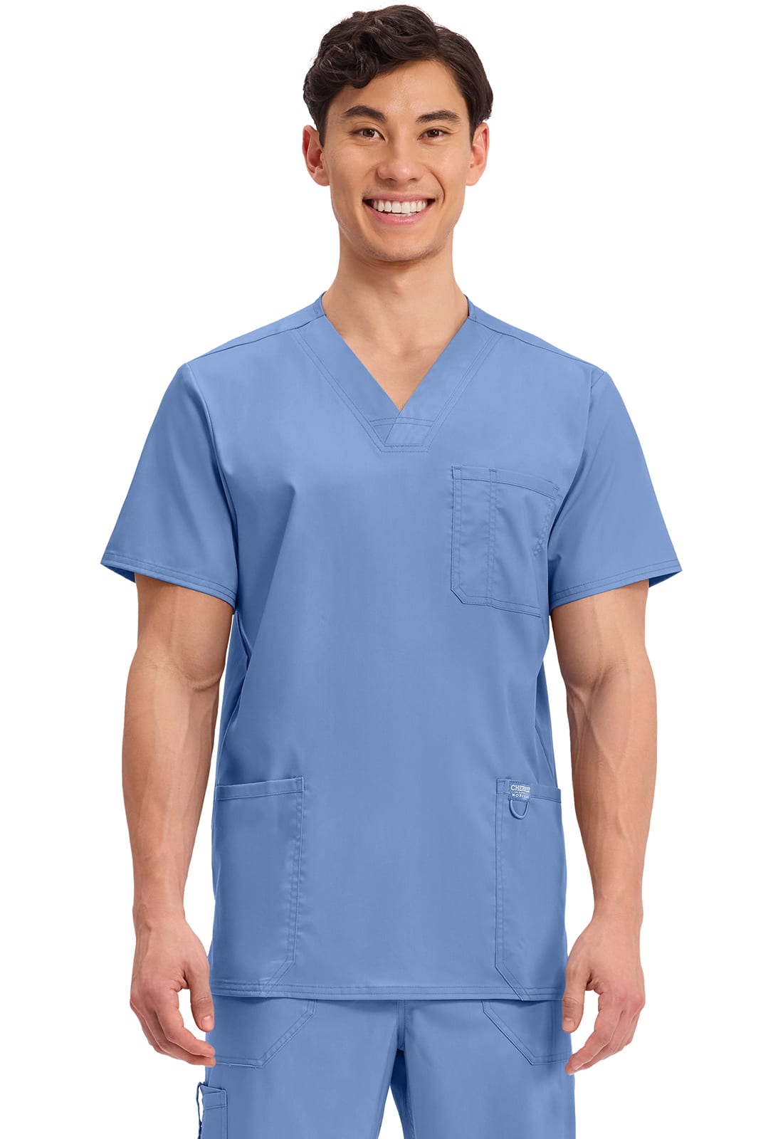 Polera Clínica Hombre Cherokee Workwear Revolution WW670 Celeste CIE ...
