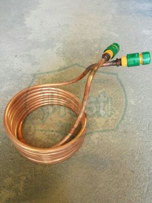 Serpentín de cobre de 7,5mt de largo y d:1/21