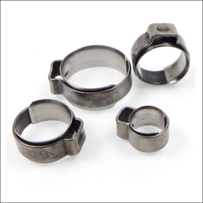 Abrazadera Stepless inox. 9.5mm (para manguera entre 6-8mm OD)1