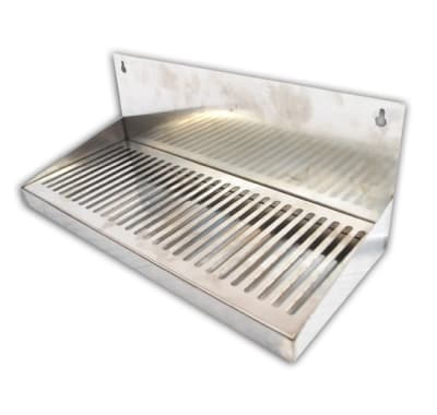 Bandeja inox. de pared (40cm.)1