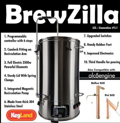 Brewzilla 65L with Pump 220-240V AC Brewzilla 65L with Pump 220-240V AC
