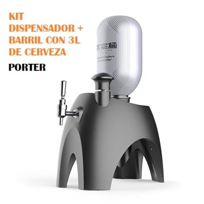 Kit schopera Dimple Porter (Dispensador + barril 3L CON cerveza Porter) Kit schopera Dimple Porter (Dispensador + barril 3L CON cerveza Porter)