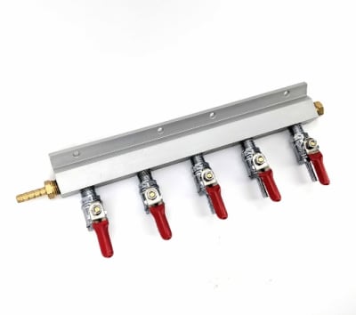 Divisor de CO2 para 5 líneas (1/4