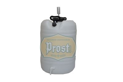 Fermentador 50L c/airlock tapón y válvula de salida1