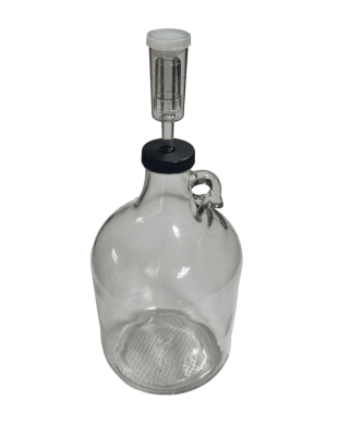 Jarra de vidrio 5L c/airlock1