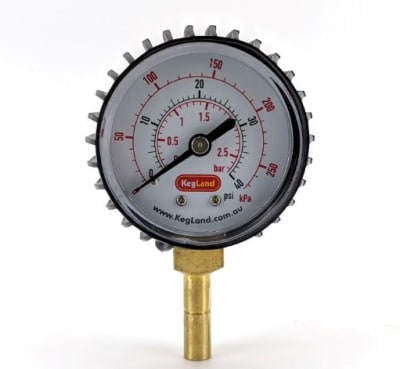 Manómetro 0-40psi espiga 8mm1