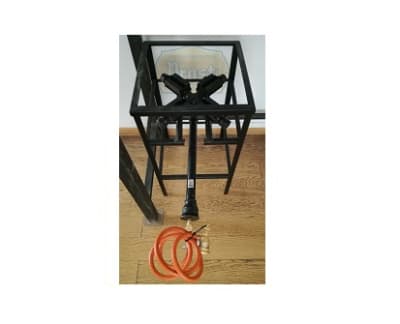 Fogón de alta presión - cruz 20x20 c/soporte alto.1
