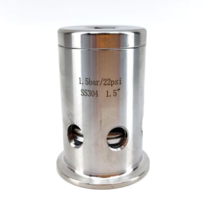 Válvula de alivio inox. Triclamp 1,5