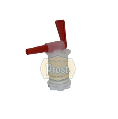 Válvula para fermentadores - blanco/rojo1