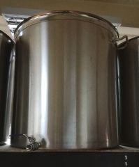 Fondo Ac Inox. 140L. con llave de salida 1/2